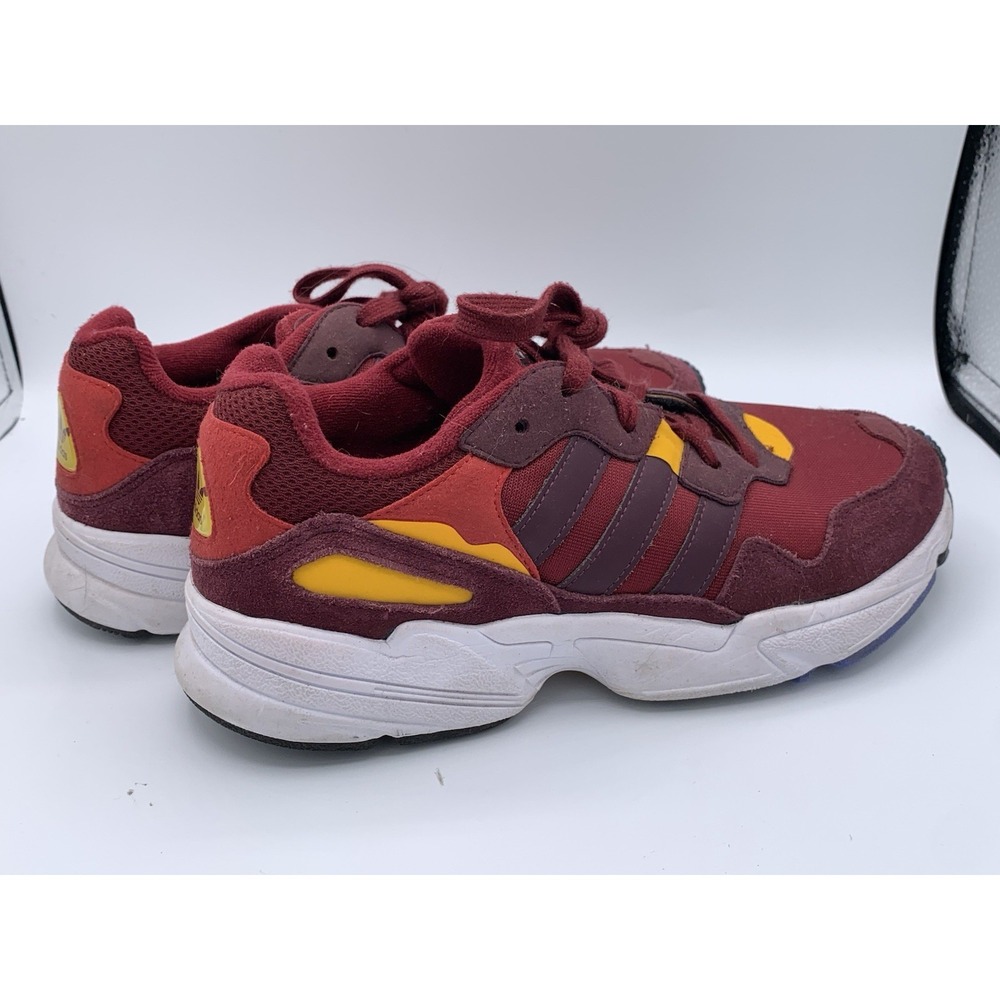 Adidas YUNG 96 Mens Size 7 Red Burgandy Gold Originals Shoe